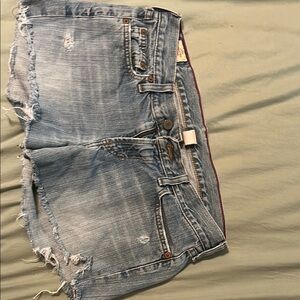 Distressed Denim Shorts by Abercrombie & Fitch